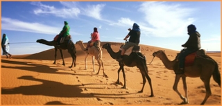 adventure Merzouga camel ride,Erg Chebbi camel excursion to camp