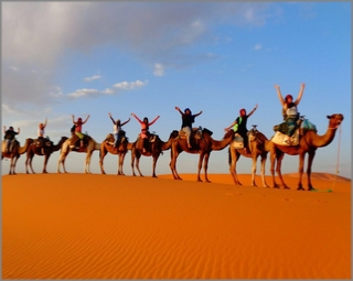 adventure Merzouga camel ride,Erg Chebbi camel excursion to camp